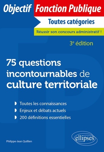 75 questions incontournables de culture territoriale 3e édition