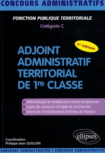 Adjoint administratif territorial de 1re classe 3e édition