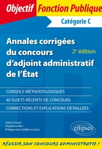Annales corrigées du concours d'adjoint administratif de l'État
