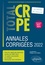 Annales corrigées du CRPE 2022  Edition 2023-2024