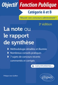 Philippe-Jean Quillien - La note ou le rapport de synthèse.