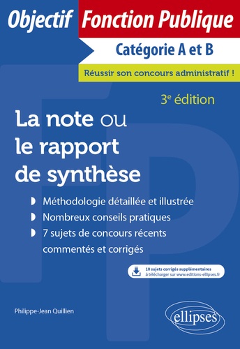 La note ou le rapport de synthèse 3e édition