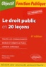 Philippe-Jean Quillien et Vincent Tchen - Le droit public en 20 leçons.