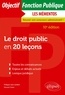 Philippe-Jean Quillien et Vincent Tchen - Le droit public en 20 leçons.