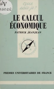 Le Calcul économique