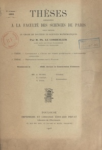 Philippe Le Corbeiller - Contribution à l'étude des formes quadratiques à indéterminées conjuguées.