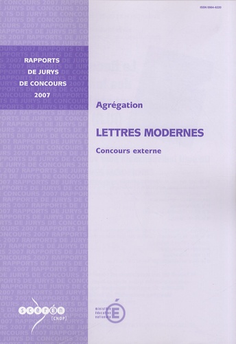 Philippe Le Guillou - Agrégation Lettres modernes - Concours externe.