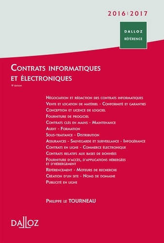 Philippe Le Tourneau - Contrats informatiques et électroniques.