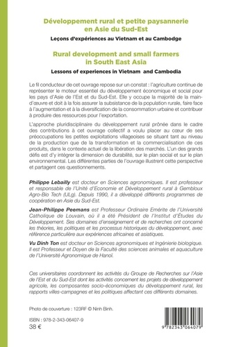 Développement rural et petite paysannerie en Asie du Sud-Est. Leçons d'expériences au Vietnam et au Cambodge