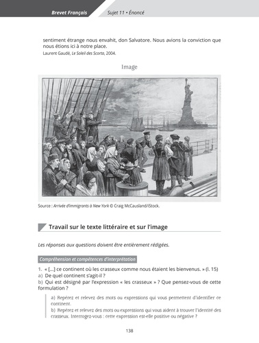 Français brevet 3e  Edition 2022