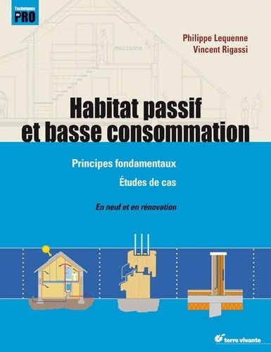 Philippe Lequenne et Vincent Rigassi - Habitat passif et basse consommation - Principes fondamentaux, étude de cas, neuf et rénovation.