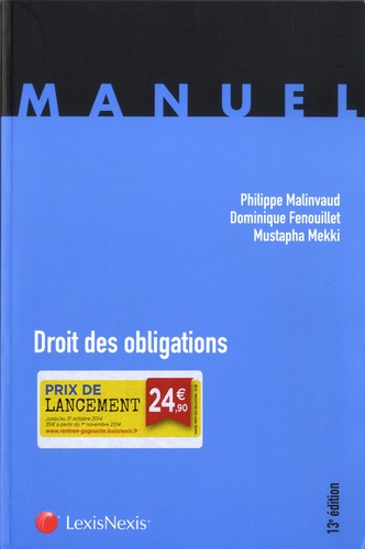 Philippe Malinvaud et Dominique Fenouillet - Droit des obligations.