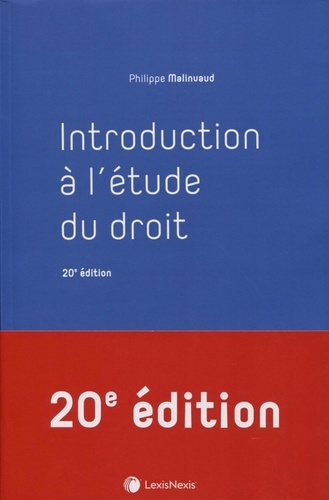 Introduction à l'étude du droit  Edition 2020-2021