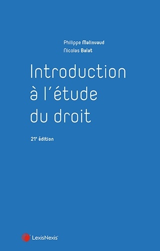 Introduction à l'étude du droit 21e édition