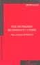 Philippe Masson - Pour une formation des enseignants à l'Europe.