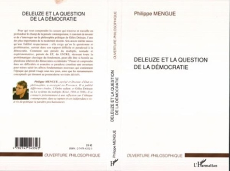 Philippe Mengue - Deleuze et la question de la démocratie.