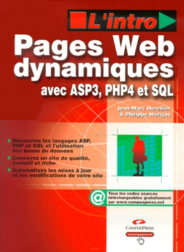 Philippe Merigot et Jean-Marc Herellier - Pages Web Dynamiques.