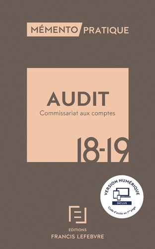 Audit. Commissariat aux comptes  Edition 2018-2019