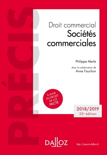 Droit commercial. Sociétés commerciales  Edition 2018-2019