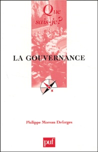 Philippe Moreau Defarges - La gouvernance.