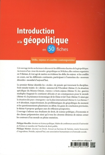 Introduction à la géopolitique en 50 fiches. Défis, enjeux et conflits contemporains