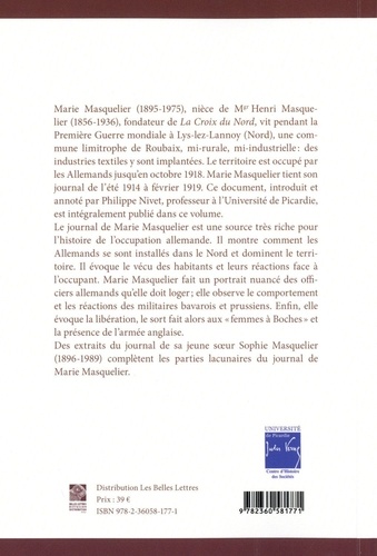 Une famille roubaisienne sous l'occupation (1914-1918). Journal de Marie Masquelier