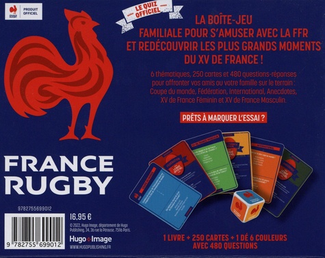 Le quiz officiel France Rugby. 250 cartes avec 480 questions