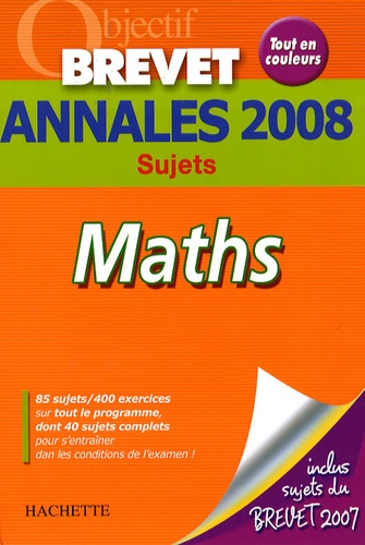 Philippe Rousseau - Maths Brevet - Annales 2008.