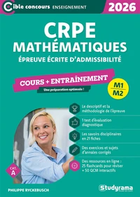 Epreuve écrite de mathématiques CRPE Admissibilité