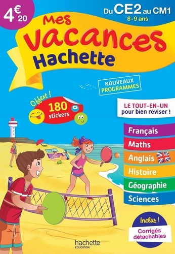 Mes vacances Hachette du CE2 au CM1  Edition 2020