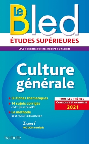 Bled Culture générale, examens et concours 2021