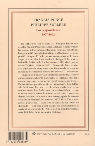 Correspondance. 1957-1982