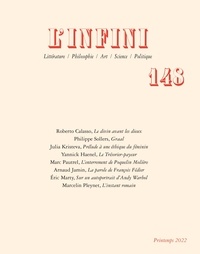 Philippe Sollers - L'Infini N° 148, printemps 20 : .
