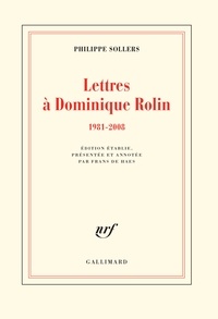 Téléchargement gratuit de livres pdf torrent Lettres à Dominique Rolin  - 1981-2008 FB2 PDF iBook 9782072854521