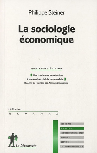 Philippe Steiner - La sociologie économique.