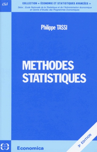 Méthodes statistiques de Philippe Tassi - Livre - Decitre