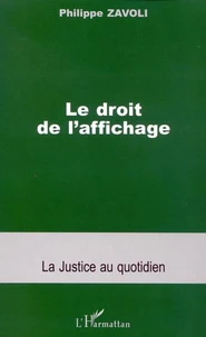 Le droit de l'affichage