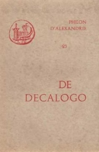  Philon d'Alexandrie - De Decalogo.