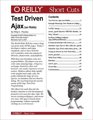  Phlip - Test Driven Ajax (on Rails).
