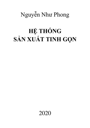 Phong Nguyễn Như - Hệ Thống Sản Xuất Tinh Gọn.