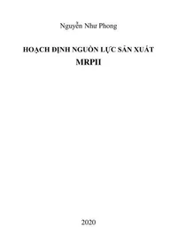 Hoạch Định Nguồn Lực Sản Xuất MRPII