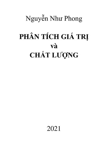  Phong Nguyễn Như - Phân tích giá trị và chất lượng.