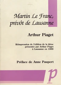 Martin le Franc, prévôt de Lausanne