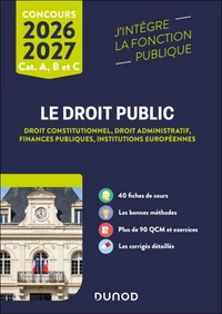 Le Droit public 2026-2027 - Catégories A, B et C