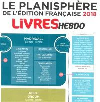 Le planisphère Livre Hebdo de l'édition française