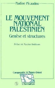 Le mouvement national palestinien, génèse et structures
