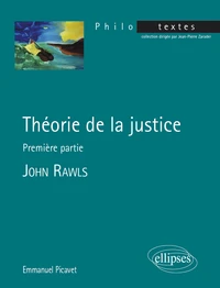 Théorie de la justice - première partie