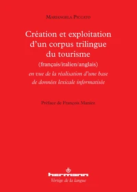 Création et exploitation d'un corpus trilingue du tourisme en vue de la réalisation d'une base de données lexicale informatisée