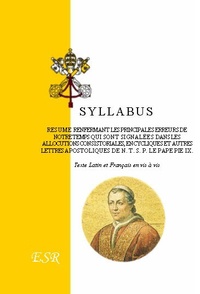  Pie IX Pape - Syllabus.