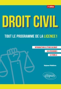 Droit civil, tout le programme de la licence 1